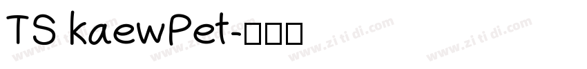 TS kaewPet字体转换